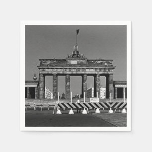Vintage Tyskland Berlin Brandenburger Tor Pappersservett