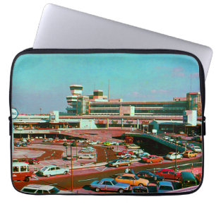 Vintage Tyskland Berlin Tegel Airport Laptop Fodral