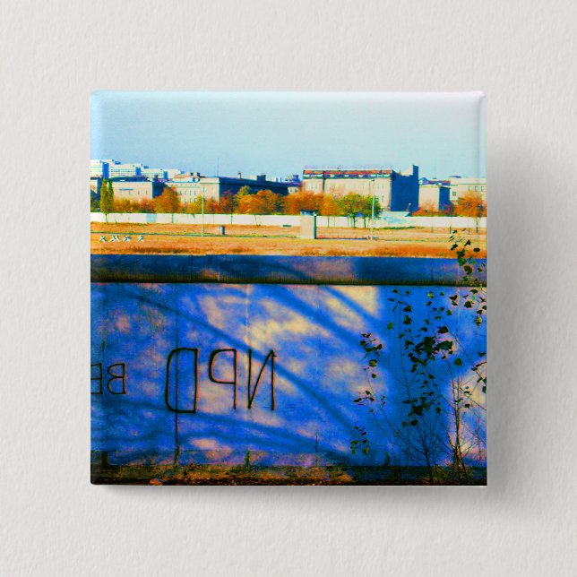 Vintage Tyskland Berlinmur Knapp (Framsida)