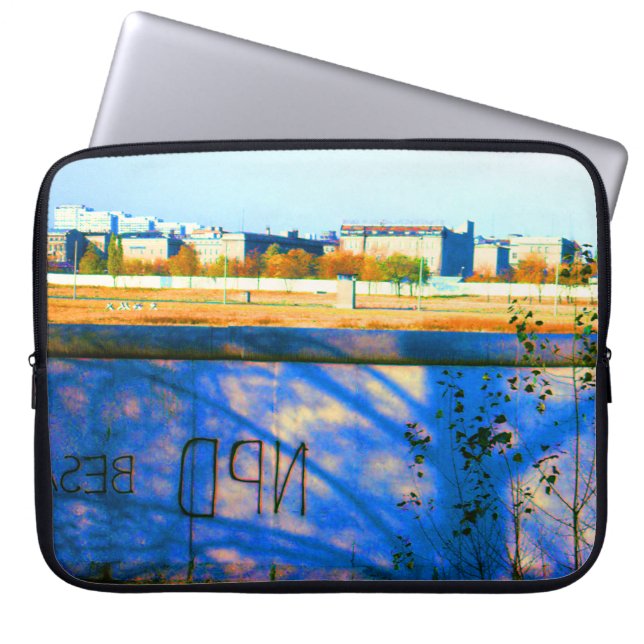 Vintage Tyskland Berlinmur Laptop Fodral (Framsidan)