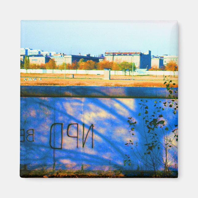 Vintage Tyskland Berlinmur Magnet (Framsidan)