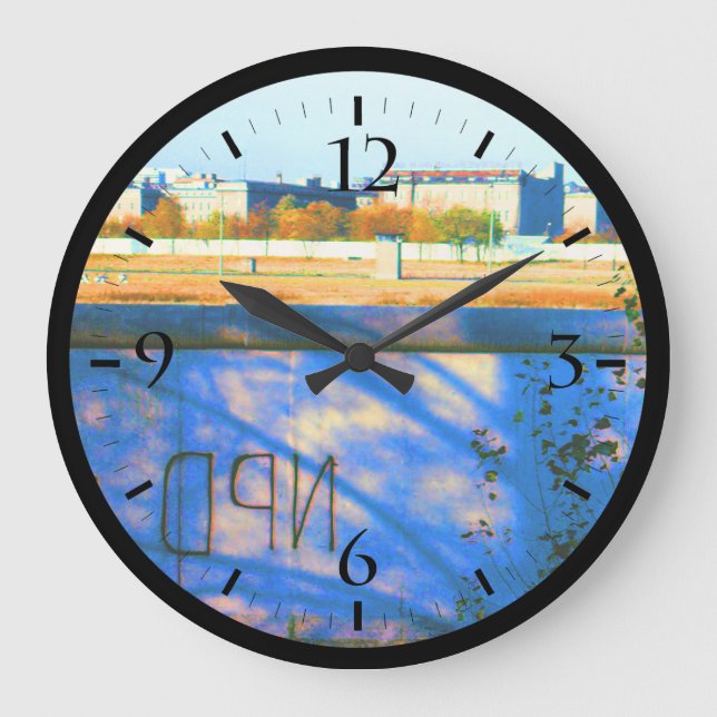 Vintage Tyskland Berlinmur Stor Klocka (Framsida)