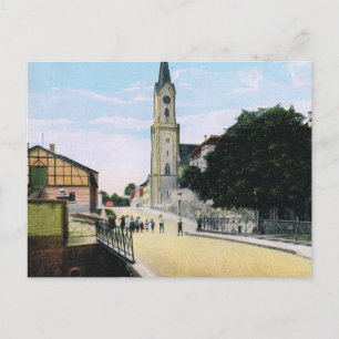 Vintage Tyskland, Germersheim Ringstrasse Vykort