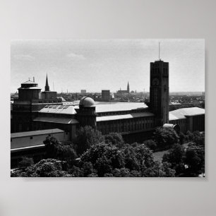Vintage Tyskland München Deutsch Museum Poster