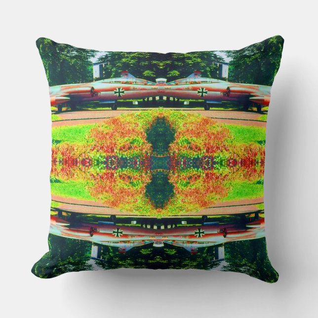 Vintage Tyskland München Deutsch Museum Starfighte Kudde (Framsida)