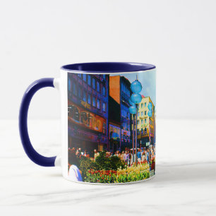 Vintage Tyskland München Towngate Karistor Mugg
