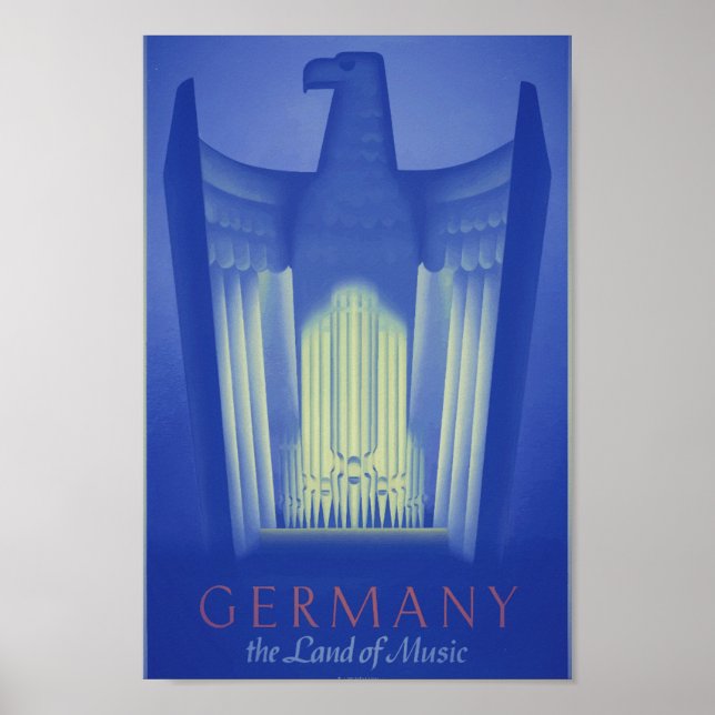 Vintage Tyskland musikland Poster (Framsidan)