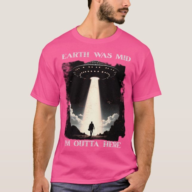 Vintage Ufo Abduction T Shirt (Framsida)