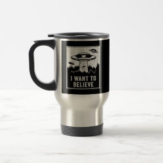 Vintage UFO-jakt jag vill tro Retro P Resemugg