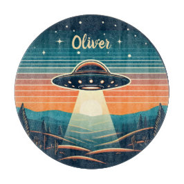 Vintage UFO vid solnedgång Personlig