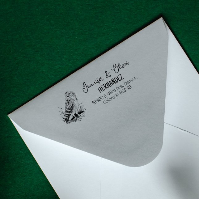 Vintage Uggla par Returadress Stämpel (Skapare uppladdad)