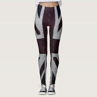 Vintage UK Flagga #12 Leggings