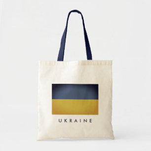Vintage Ukraina flagga tote bags Tygkasse