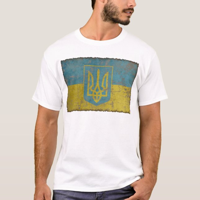 Vintage Ukraina T Shirt (Framsida)