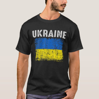 Vintage Ukraina Ukrainas Flagga Pride Gifts T Shirt