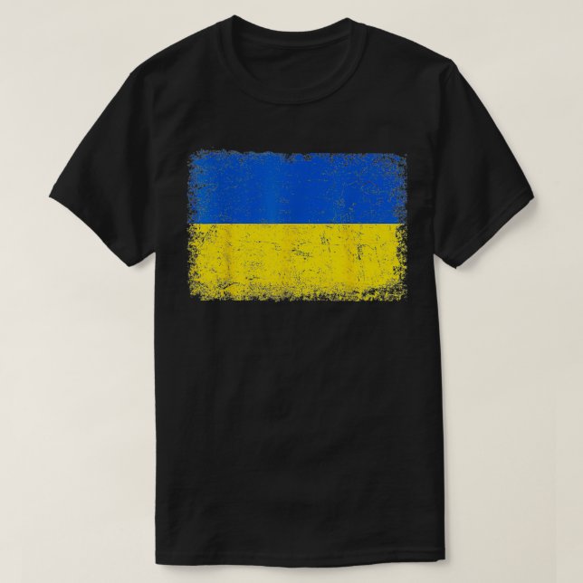 Vintage Ukraina Ukrainas Flagga Pride Gifts  T Shirt (Design framsida)