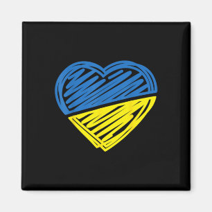 Vintage Ukraina Ukrainsk Flagga Stolthet Ukraina F Magnet