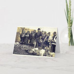 Vintage Ukrainas Påsk-bläckkort Helgkort