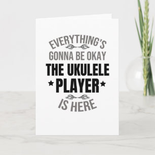 Vintage Ukulele Gifts Ukulele Players Gifts Kort