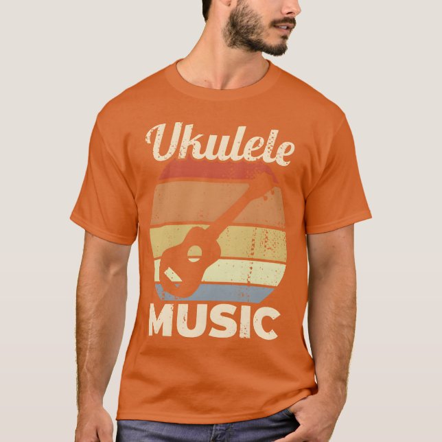 Vintage Ukulele Music vintage T Shirt (Framsida)