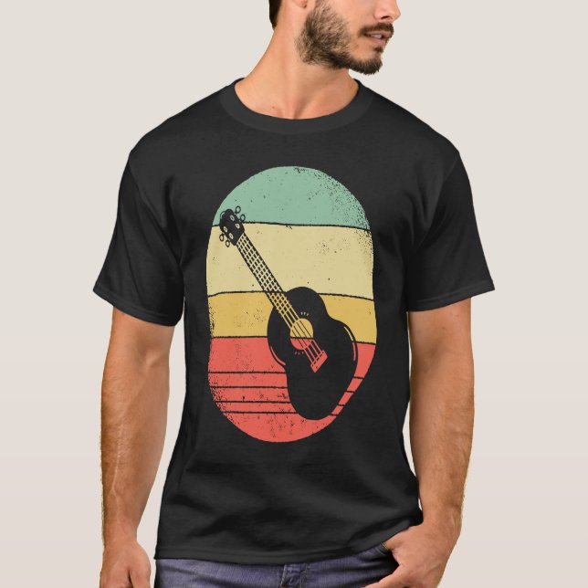 Vintage Ukulele T Shirt (Framsida)