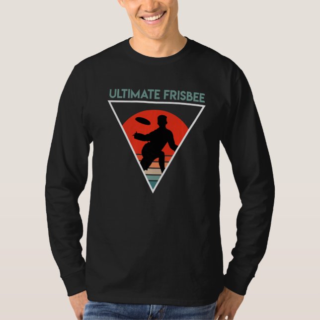 Vintage Ultimate Frisbee Retro T Shirt (Framsida)