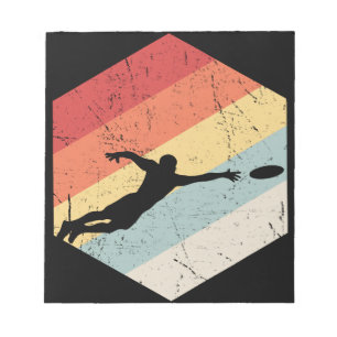 Vintage Ultimate Frisbee Sport Retro Anteckningsblock