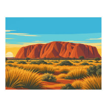 Vintage Uluru Australien Resa