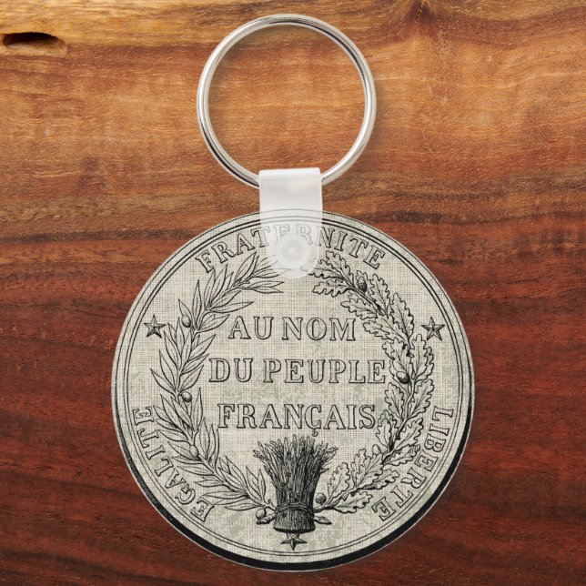 Vintage Underbar försegling av Frankrike Nyckelring (Framsida)