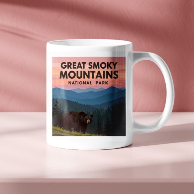 Vintage Underbar Smoky Mountains Park Kaffemugg (Skapare uppladdad)