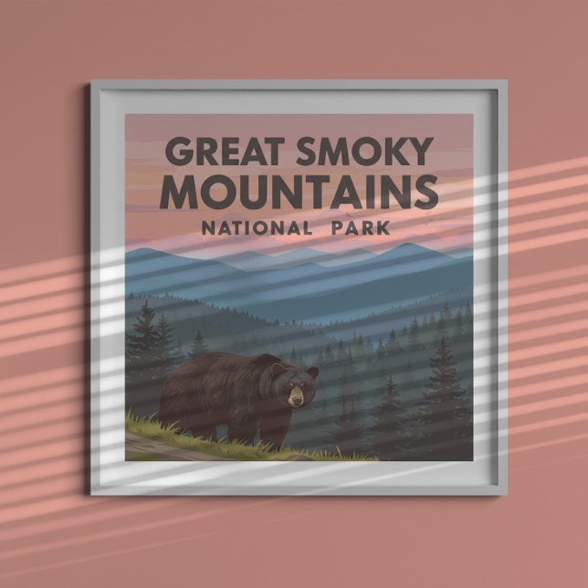 Vintage Underbar Smoky Mountains Park Poster (Skapare uppladdad)