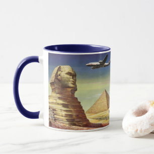 Vintage Underbar Sphinx of Giza, Pyramids of Egypt Mugg