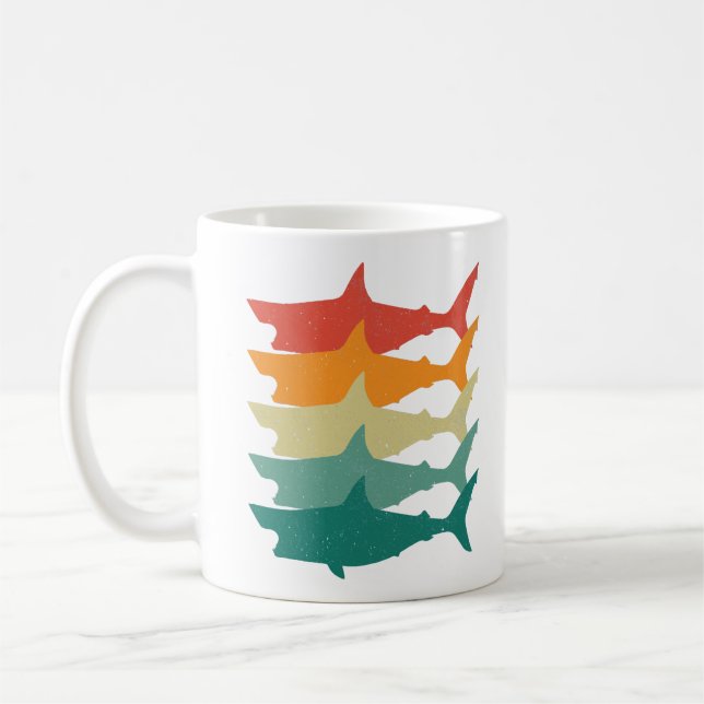 Vintage Underbar vithaj Kaffemugg (Vänster)