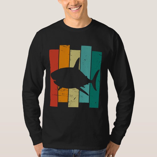 Vintage Underbar vithaj T Shirt (Framsida)