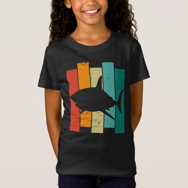 Vintage Underbar vithaj T Shirt (Framsida)