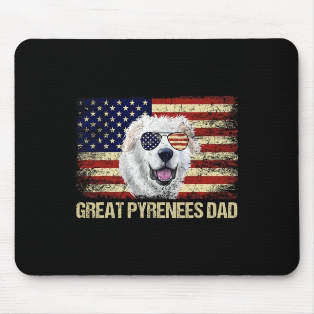 Vintage Underbara Pyrenéerna Pappa Amerikanska Fla Musmatta (Framsidan)