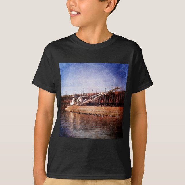 Vintage Underbarare Sjöar Freighter Tee (Framsida)