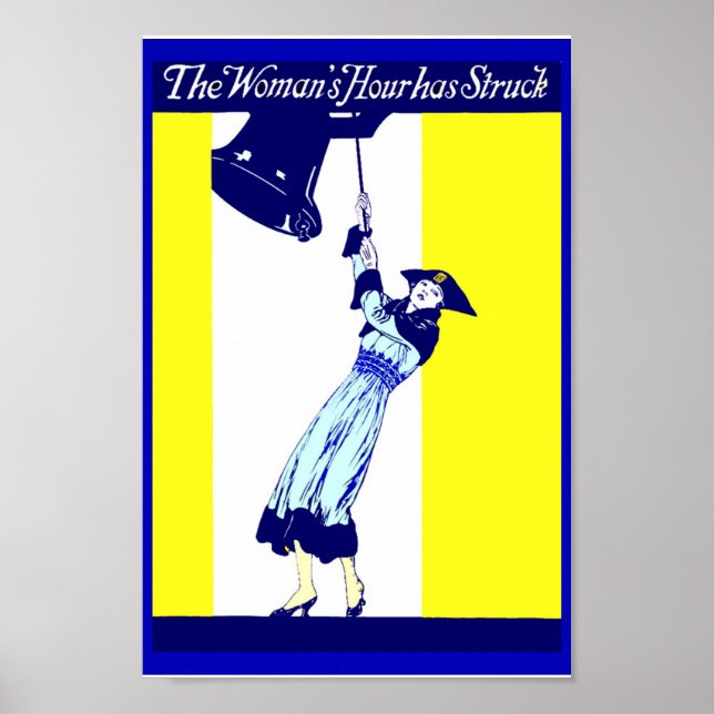 Vintage Underskrift Kopia Jämställdhet mellan kvin Poster (Framsidan)