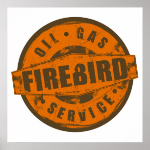 Vintage undertecknar den Firebird affischen Poster