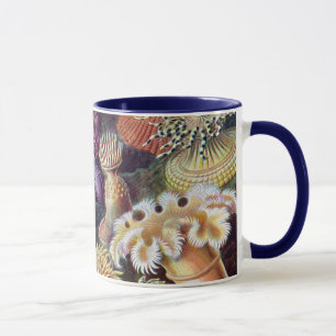Vintage Undervattens Havsanemoner av Ernst Haeckel Mugg