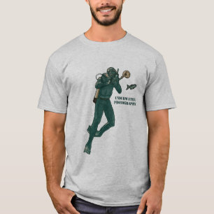 Vintage Undervattensfoto Skubadykare T Shirt