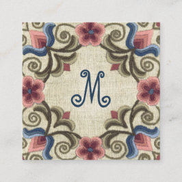 Vintage Ungerska behov i matat Färg Fyrkantigt Visitkort