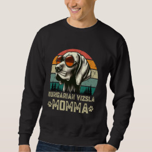 Vintage Ungerska Vizsla Momma Hundälskares Birthda Lång Ärmad Tröja