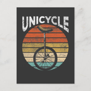 Vintage Unicle Artist Sport Unicyclist Vykort