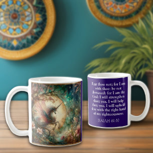 Vintage Unicorn Isaiah Scripture Christian Kaffemugg