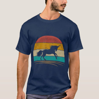 Vintage Unicorn Retro Distressed Unicorn Lover T Shirt