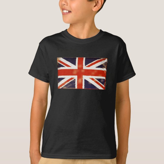 Vintage Union Jack Barn T-Shirt (Framsida)