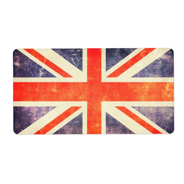 Vintage Union Jack flagga Fraktsedel (Framsidan)