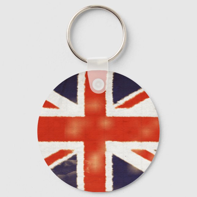 Vintage Union Jack Keychain Nyckelring (Framsida)