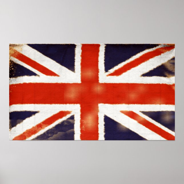 Vintage Union Jack Poster (Framsidan)